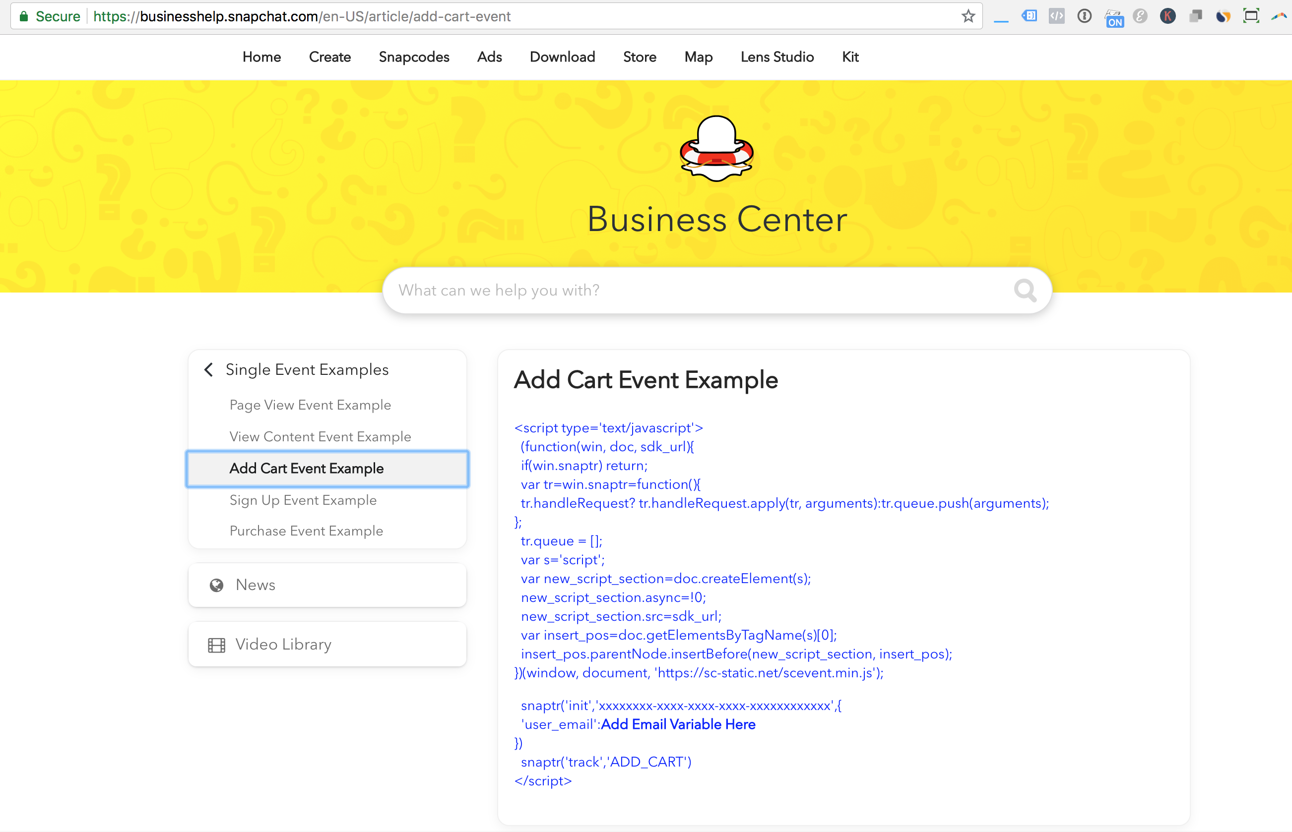 snapchat-add-to-cart-custom-event